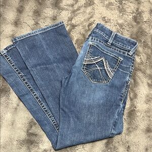 Ariat REAL Denim - Women's Boot Cut Jeans in Classic Blue, size 31R